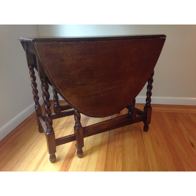 Antique Barley Twist Folding Leaf Table Chairish
