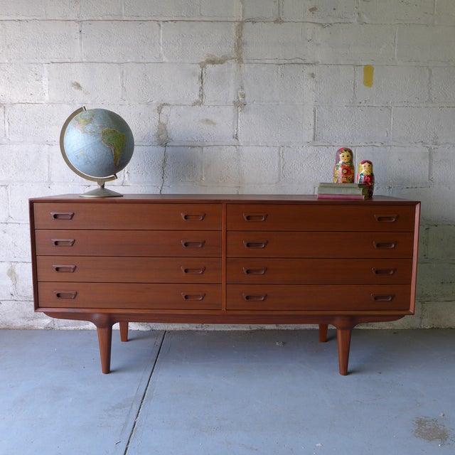 MidCentury Modern Teak Double Dresser Chairish