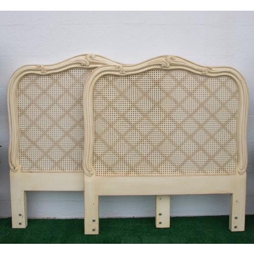 Vintage French Provincial Cane Headboards A Pair Chairish