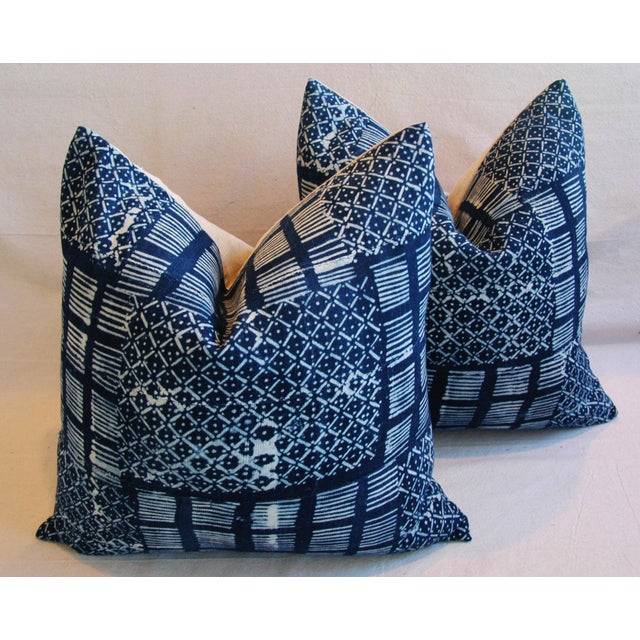 Indigo Blue Handwoven Tribal Textile Pillows Pair Chairish