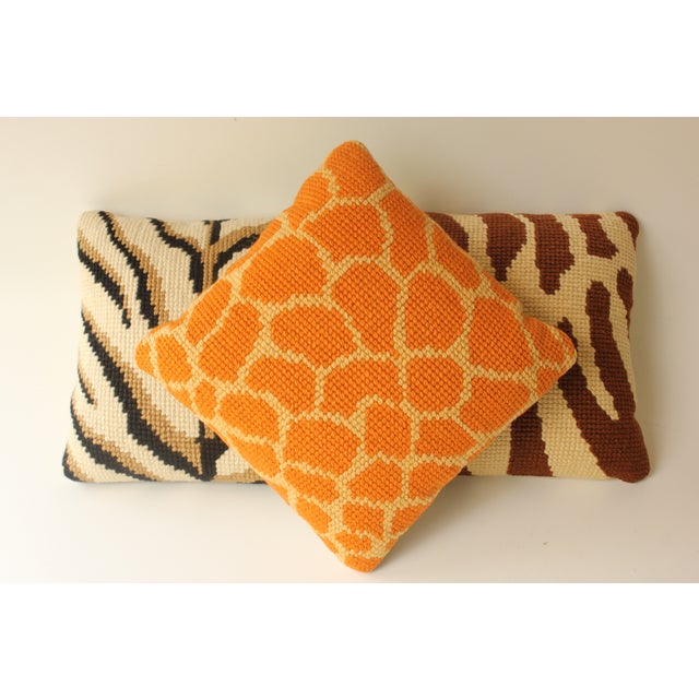 Vintage Wild Animal Pillows - Set of 3 Chairish