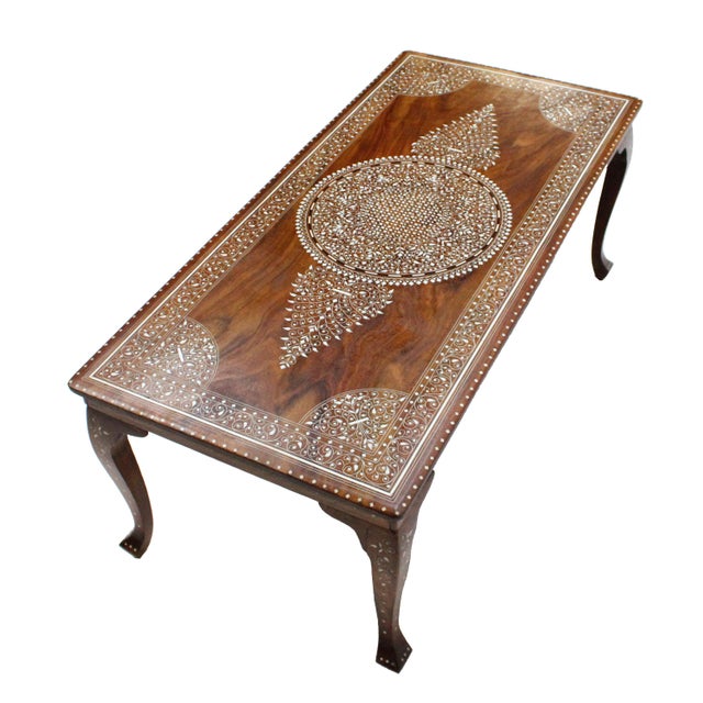 Vintage Bone Inlay Coffee Table Chairish