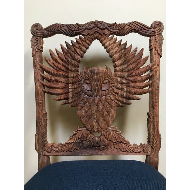 Anthropologie Woodland Menagerie Handcarved Owl Chair Chairish