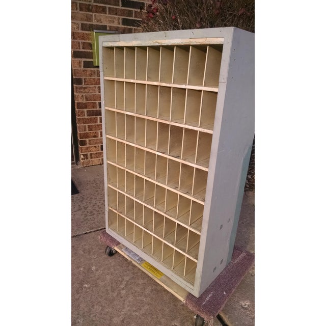 Vintage Wood Postal Mail Organizer/Cubbies Chairish