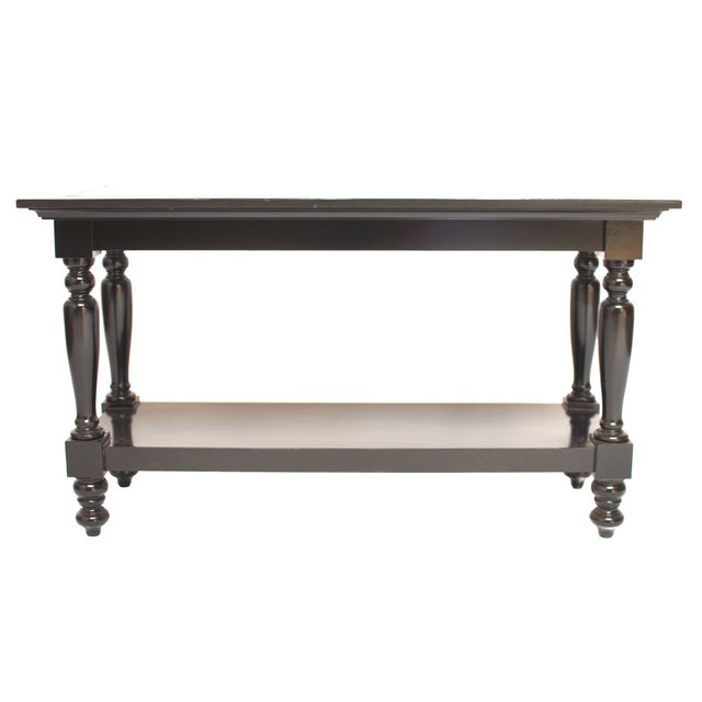 Vintage Black Console Table Chairish