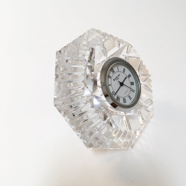 Waterford Diamond Shaped Crystal Clock Chairish