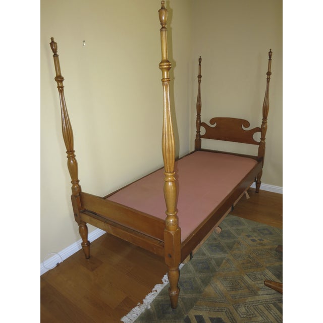 Twin Sheraton Style Maple Field Beds Chairish