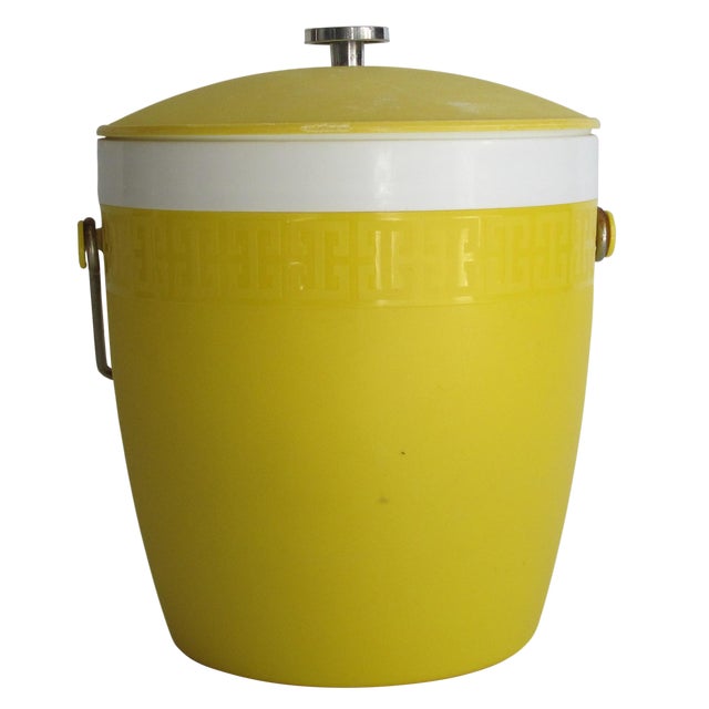 1950’s Yellow Ice Bucket Chairish