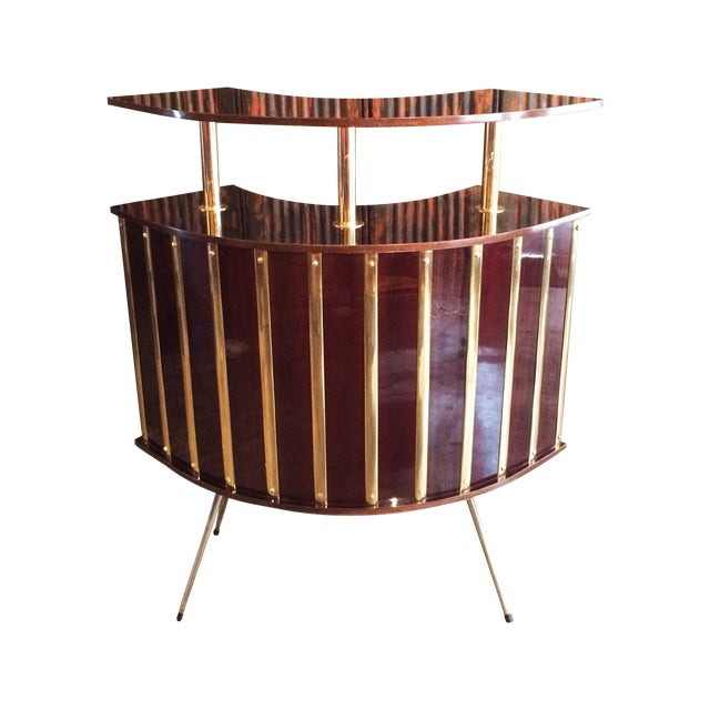 French MidCentury Corner Bar Unit Chairish