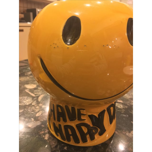 McCoy Smiley Face Cookie Jar | Chairish