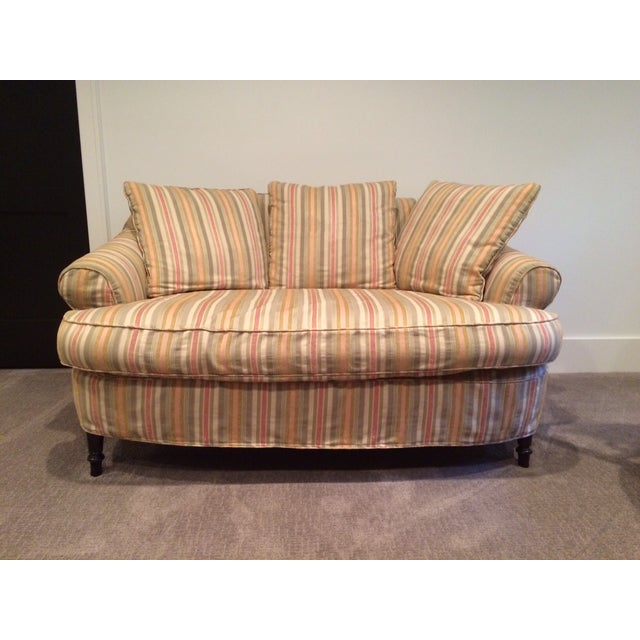 Colorful Striped Settee Chairish
