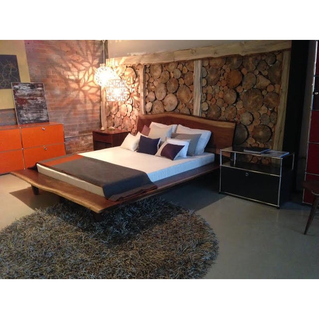 Solid Walnut Bed, Live Edge Headboard/Baseboard Chairish