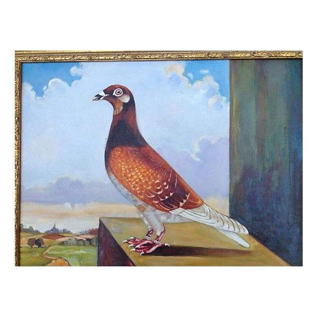 French Racing Pigeon Painting Chairish