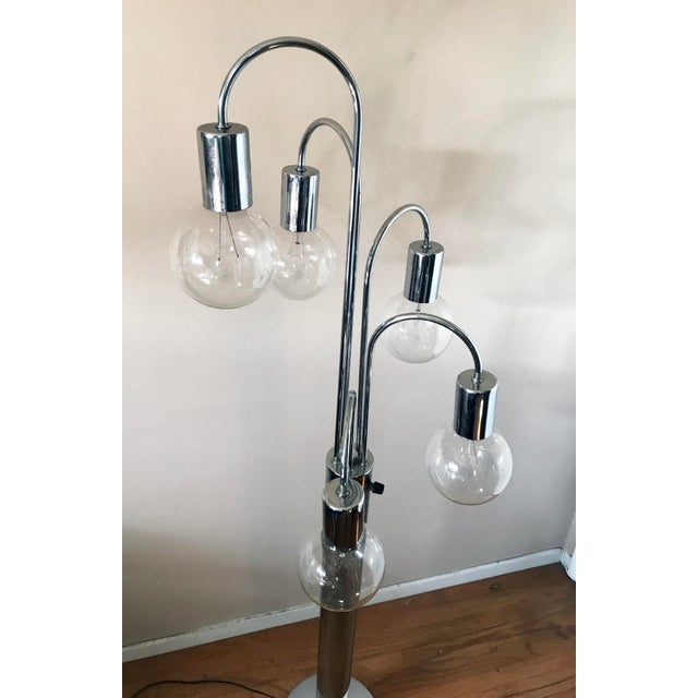 Mid-Century Chrome Cascading Waterfall Floor Lamp | Chairish