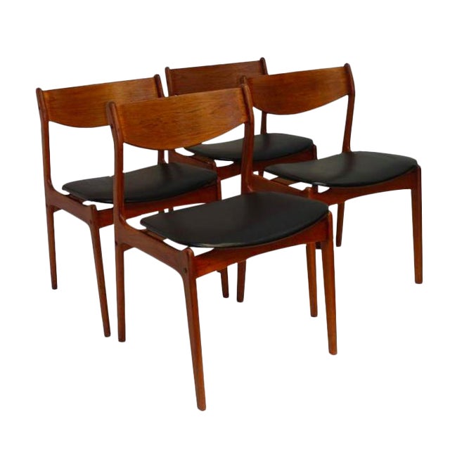 MidCentury Modern Danish Dining Chairs Set of 4 Chairish
