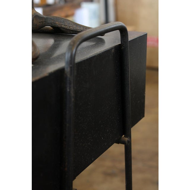 Black Metal Telephone Console Chairish