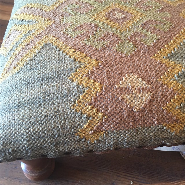 Turkish Jute Kilim Ottoman Chairish