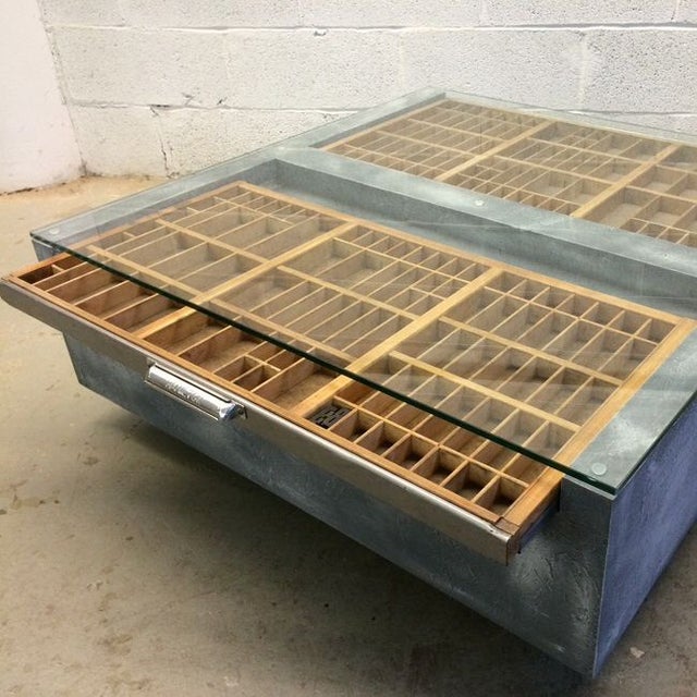 Faux Concrete Type Tray Coffee Table Chairish