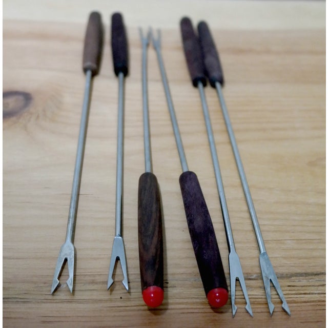 Danish Fondue Forks Set of 6 Chairish