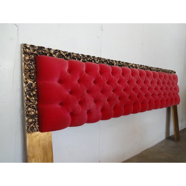 Bohemian King Size Tufted Velvet Headboard Chairish