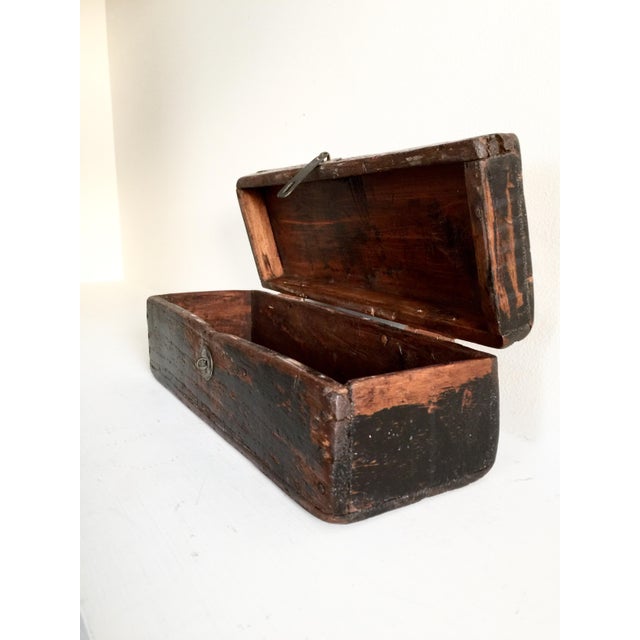 Chinese Wood Pillow Box | Chairish