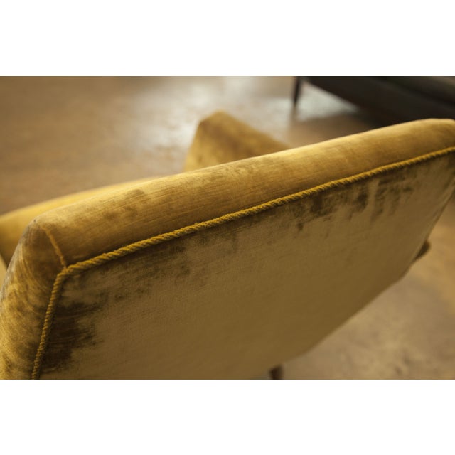 Vintage Golden Velour Chair Chairish