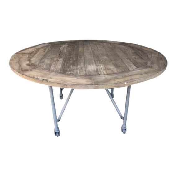 Restoration Hardware Round Dining Table Chairish