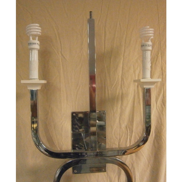 Mid-Century Modern Chrome Mounted Wall Light Chairish