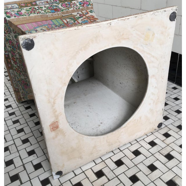 Chinese Ceramic Garden Bench or Side Table Chairish