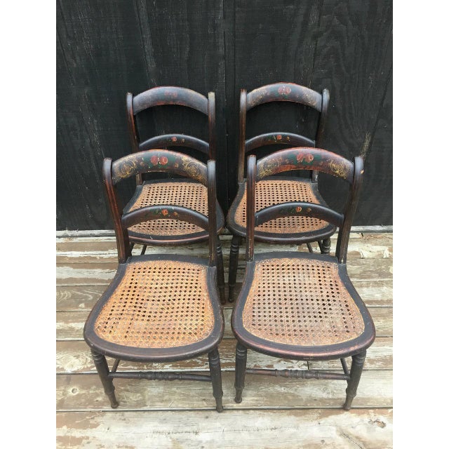 Victorian Stenciled Chairs Detroit Chair Factory (Set of 4) Chairish
