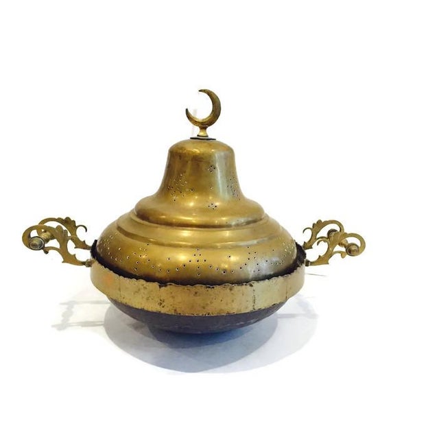 Vintage Turkish Brass Brazier Incense Burner Pot Chairish