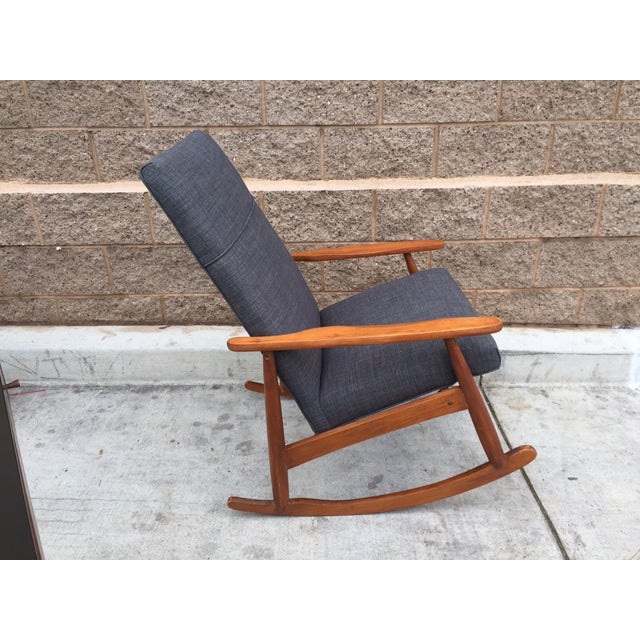 Danish Mid Century Rocking Chair Chairish