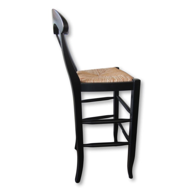 Pottery Barn Black Bar Stools A Pair Chairish