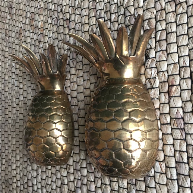 Vintage Brass Pineapple Wall Hangings Pair Chairish