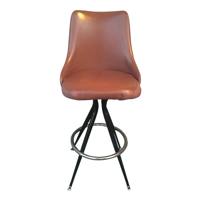 Vintage Mid-Century Vinyl Bar Stool | Chairish (640 x 640 Pixel)