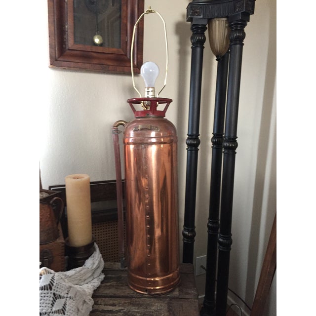 Vintage Brass Fire Extinguisher Table Lamp Chairish