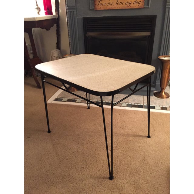 MidCentury Boomerang Formica Top Side Table Chairish
