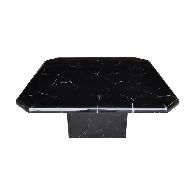 Black and White Faux Marble Coffee Table Chairish