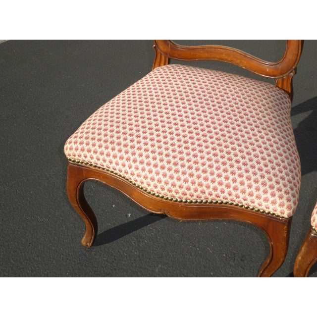 French Country Red Plaid Accent Chairs - A Pair | Chairish