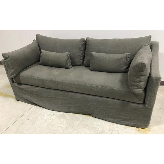 All Organic Grey Pull Out Sofa Couch Chairish