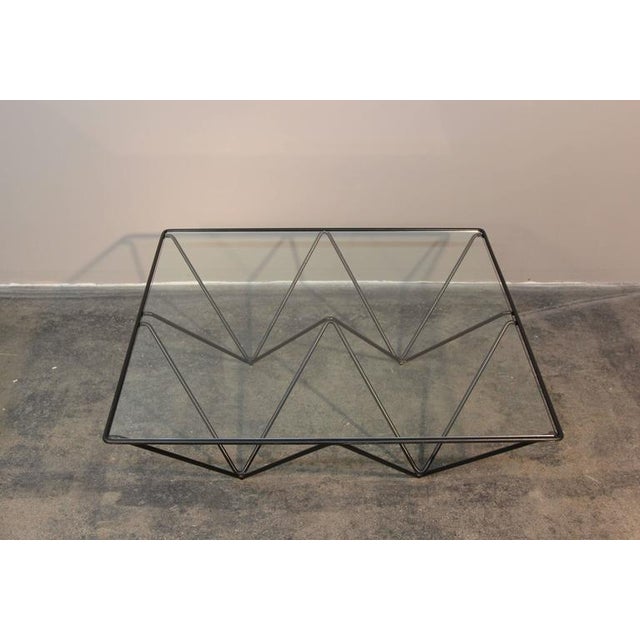 Geometric Brass & Glass Coffee Table Chairish