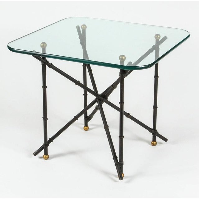 Metal Faux Bamboo Side Table Chairish