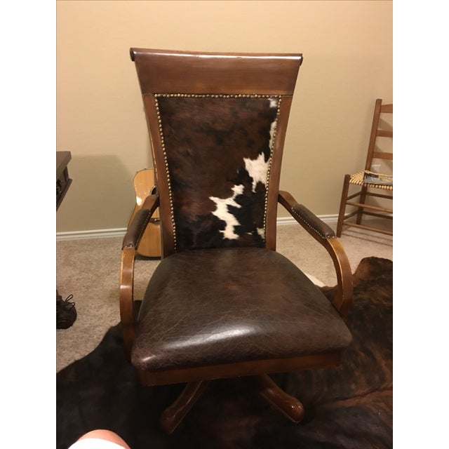 Cowhide Office Chair Chairish