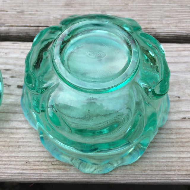 Fenton Green Glass Lidded Candy Dish Chairish