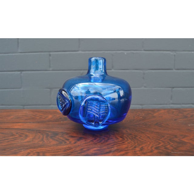 MidCentury Vintage Blue Art Vase Chairish