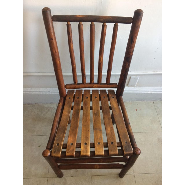 Vintage Old Hickory Rustic Dining Chairs Set of 4 Chairish