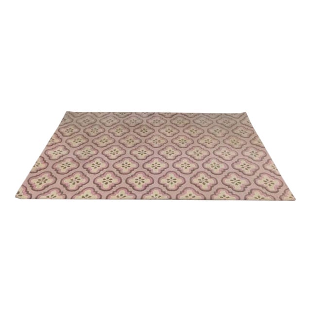 Pottery Barn Kids Pink Finley Wool Rug - 5' X 7'11" | Chairish (640 x 640 Pixel)