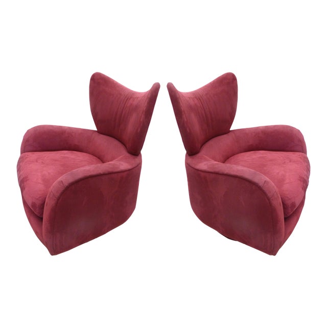 J. Norman Directional Swivel & Rocker Chairs a Pair Chairish