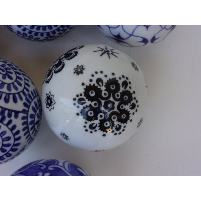 Hand Painted Decorative Ceramic Balls Set of 8 Chairish