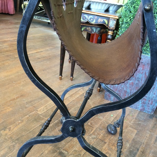 Leather Vanity Folding Seat Chairish